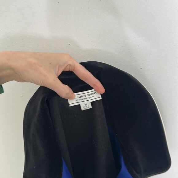Vintage St.John Sport Embossed SJ Velvet Full Zip - Picture 5 of 5